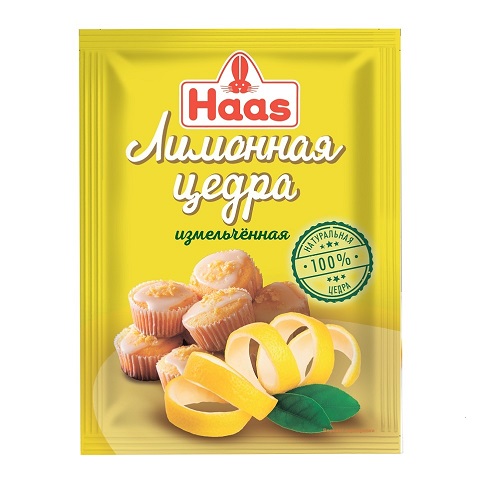 Haas цедра лимона, 15 гр